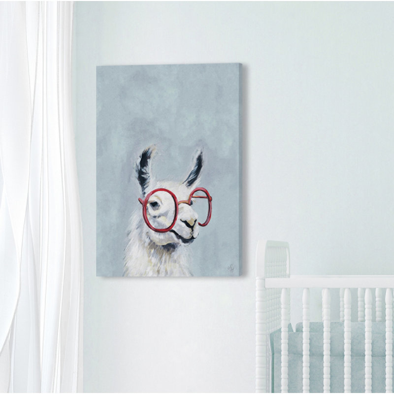 «Bequia Llama Glasses II», reproduction sur toile tendue, H 12 po x l 8 po x P 1,5 po