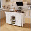 Îlot de cuisine avec table extensible, rangement et prise de courant Kalel