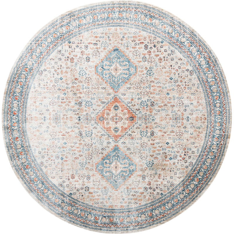 Kaleigh Oriental Indoor Rug, Round 7'
