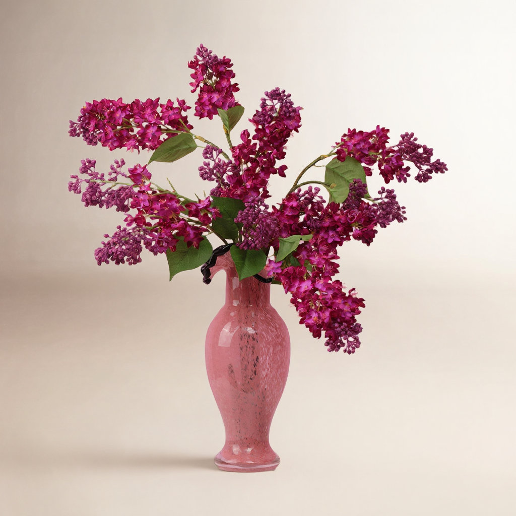 Lilac Floral Stems, Red