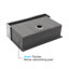Évier de cuisine 36 po x 22 po x 10 po à tablier simple en acier inoxydable avec poste de travail