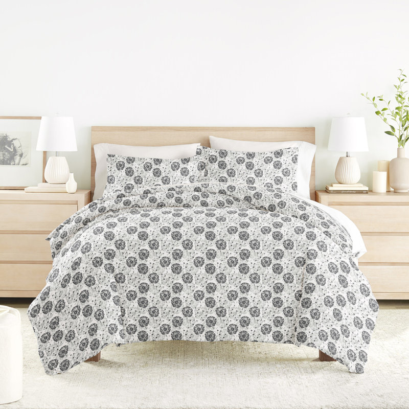 Duvet Cover Set Patterned Microfiber Ultra Soft Bedding in Make a Wish, Twin Duvet Cover + 1 Standard Sham