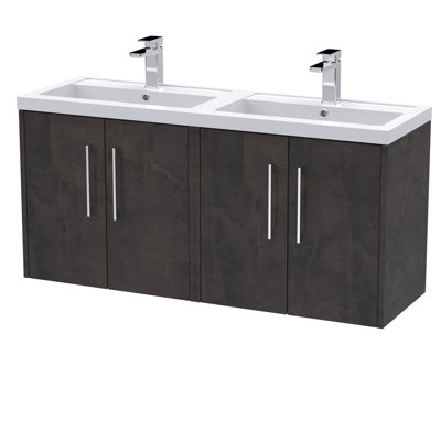 Juno Double Vanity with Integrated Basin