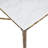 Fernand 7-Piece Dining Set With Marble-Look Table & Upholstered Hammered Iron Chairs-124609935-124609936