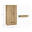 ORKNEY 2 Door Manufactured Wood Wardrobe-128114850