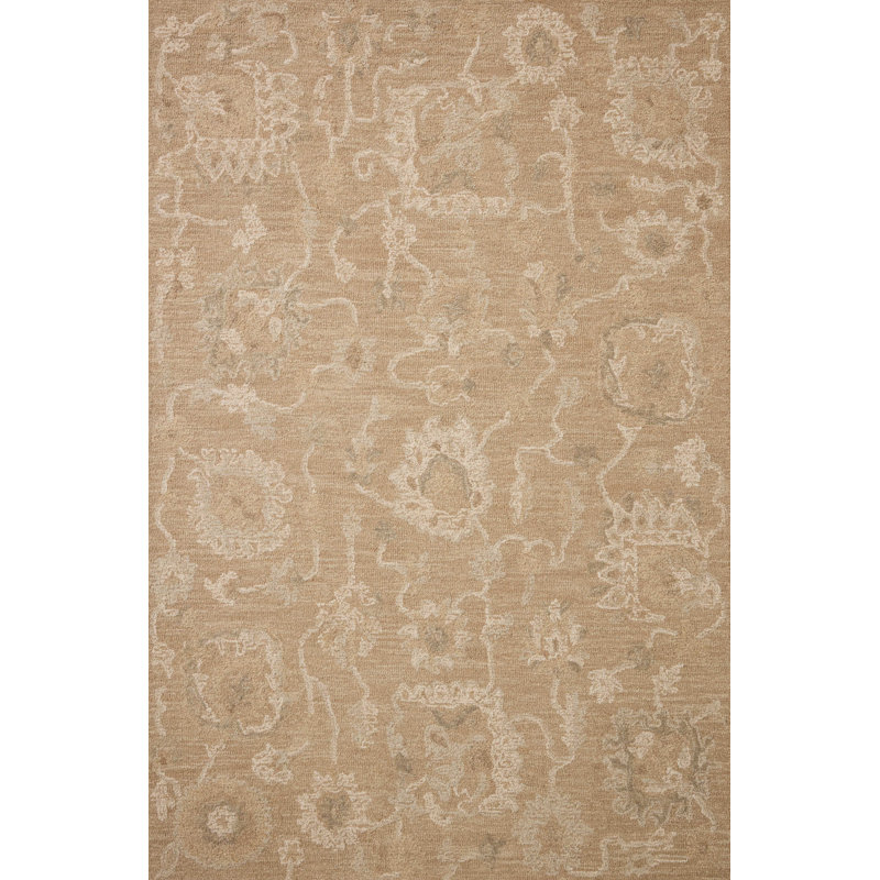Chris Loves Julia x Loloi Dorothea Sand / Pebble Area Rug, Rectangle 5' x 7'6"