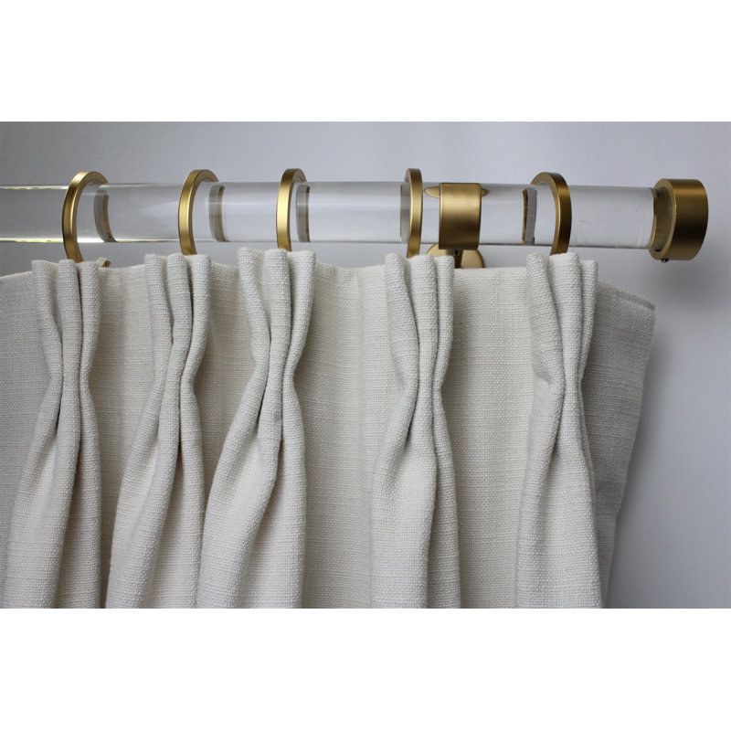 Tringle à rideaux simple 1,5 "Gold, H 4 po x l 72 po x P 4 po