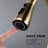 Brushed Gold Pull-Out Spray Kitchen Faucet, Stainless Steel Configuration, 360 Rotatable Nozzle, Corrosion & Rust Aspect-1406724620