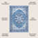 Abhirami Ornate Medallion Machine-Washable Blue/Navy Rug