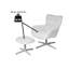 42cm H Tufted Upholstered Metal Armchair-1412854477-1412854479