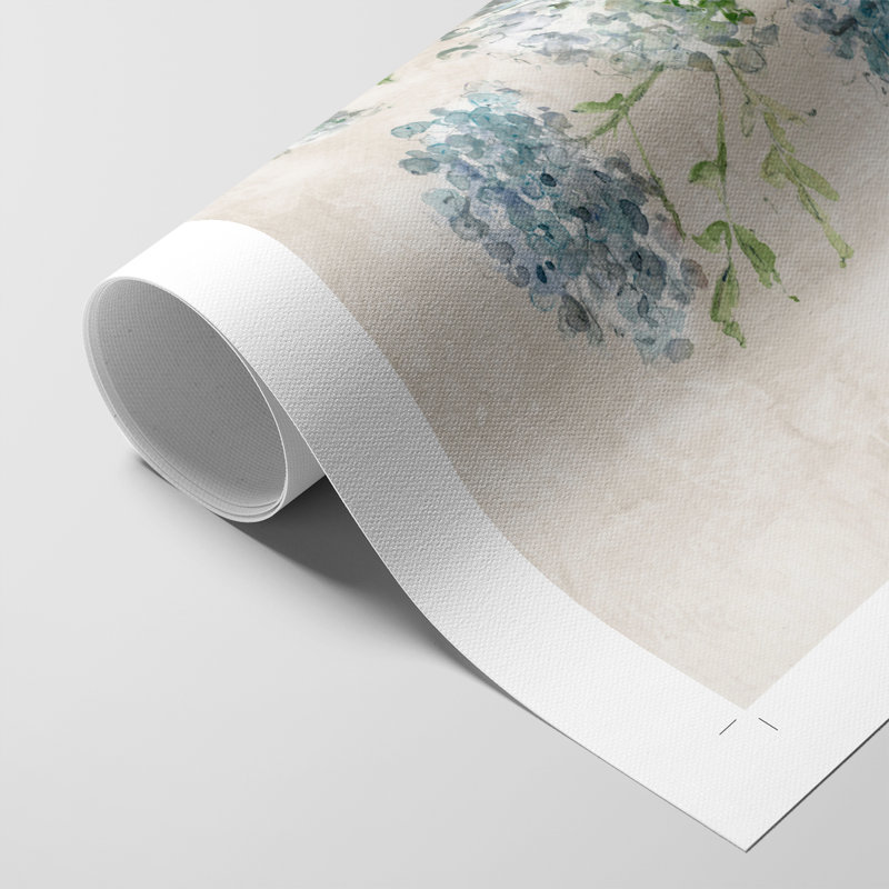 Blue Lace Bouquet II - Impression sur toile seulement - NON-CADRE, H 60 po x l 40 po
