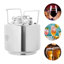 Mini fût de brassage maison à verrouillage à bille, 1,59 gal, en acier inoxydable 304, avec anneau de décompression pour petites quantités.