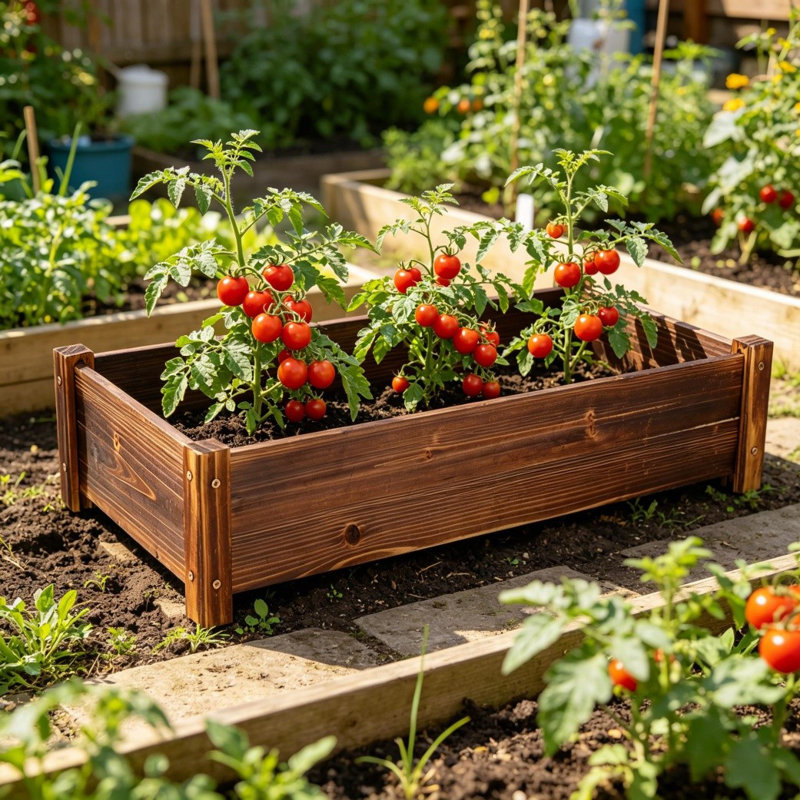 Norene Wood Planter Box