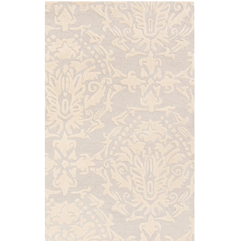Tapis en laine touffeté à la main Keyesport Blossom, Rectangle 3 pi x 5 pi