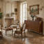 Buffet 4 portes Alex avec tablettes réglables et pieds en bois massif Alex-887103005