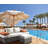 Salena  Fabric &  All-Weather Wicker Patio Sofa & Ottoman With 2 Toss Pillows