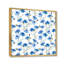Bleu bleuet avec feuilles vertes II - impression sur toile-59710718-59710714