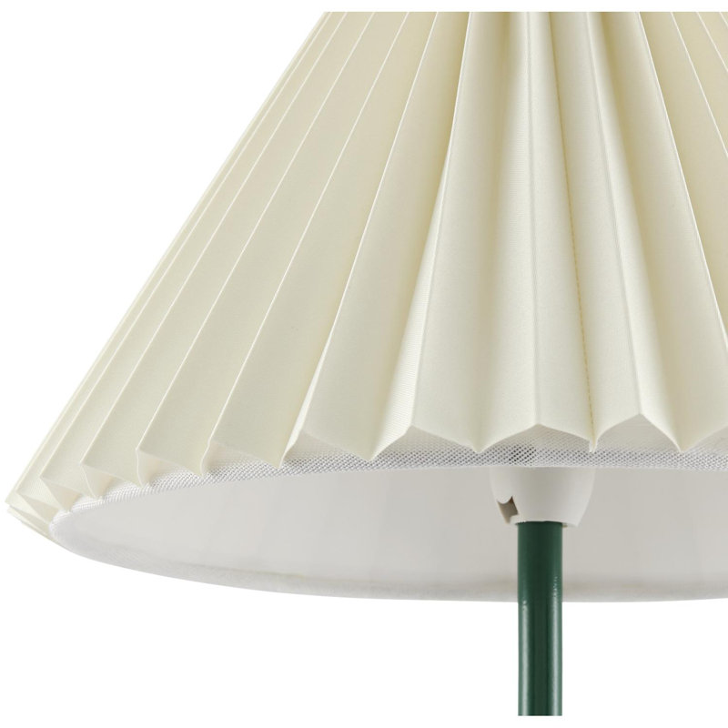 Saunton Table Lamp, Dark Green, Cream