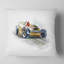 Voiture de formule 1 jaune - Coussin imprimé de voitures-31479746-31479743