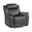 Fauteuil inclinable classique brun-gris classique 1pc