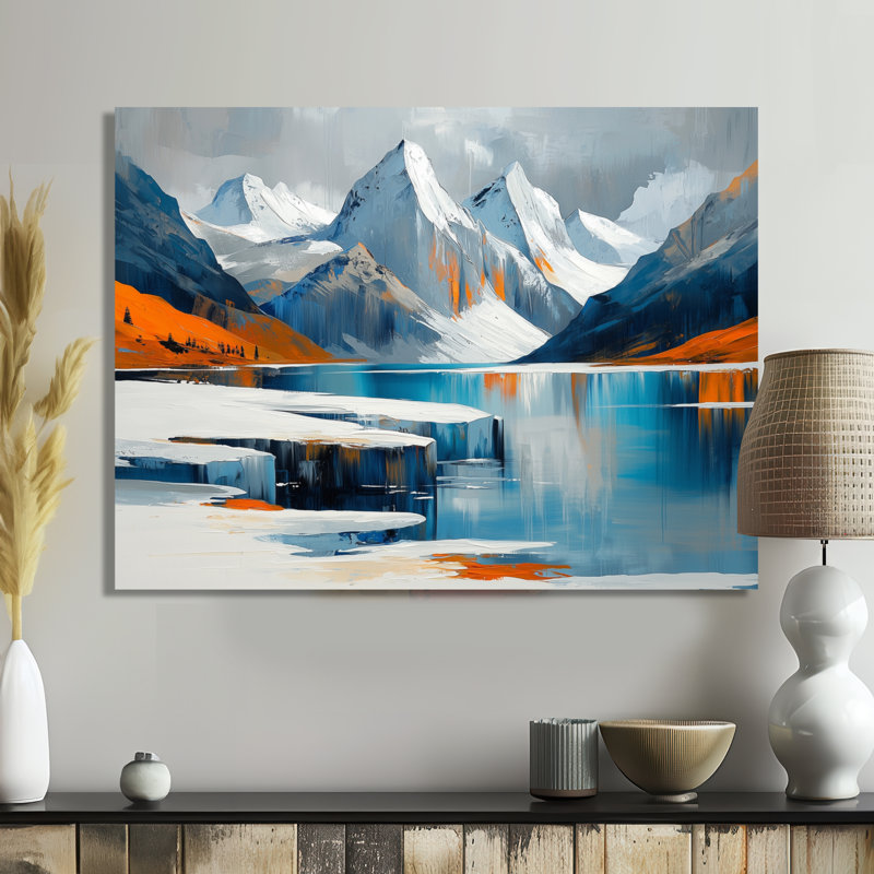 Reproduction d'art sur métal, art mural moderne transitionnel surréel, H 12 po x l 20 po