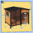 Outside Cabin-Style Wooden Dog House For Large Dogs With Openable Roof & Giant Window