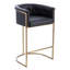 Calvin Upholstered Counter Stool with Metal Frame-394548539