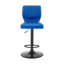 Tabouret de bar rotatif à hauteur ajustable Modern en similicuir, métal et contreplaqué-2109877511
