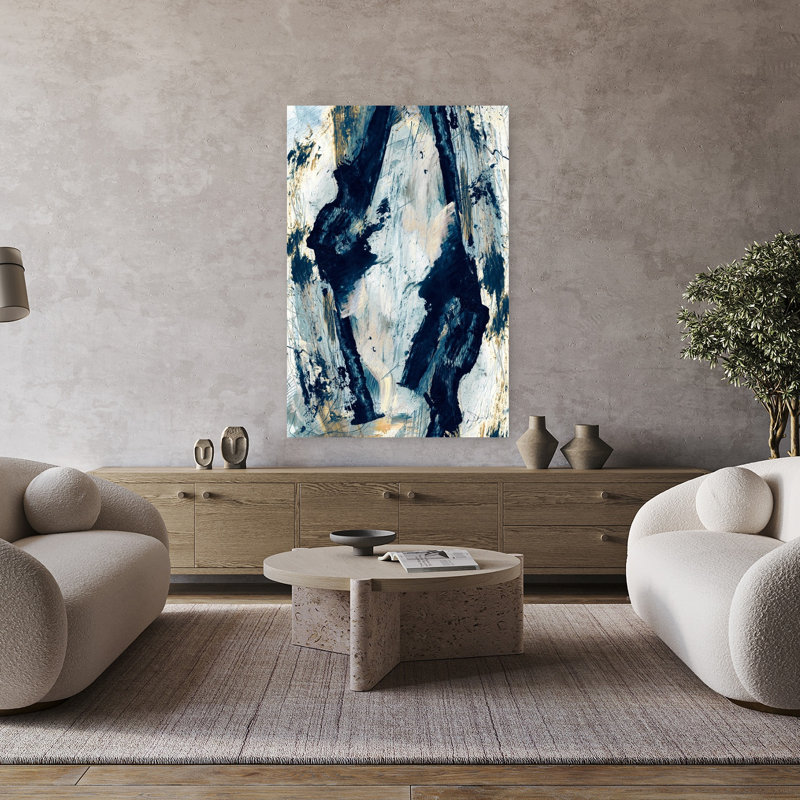 Art contemporain contemporain abstrait, H 48 po x l 32 po