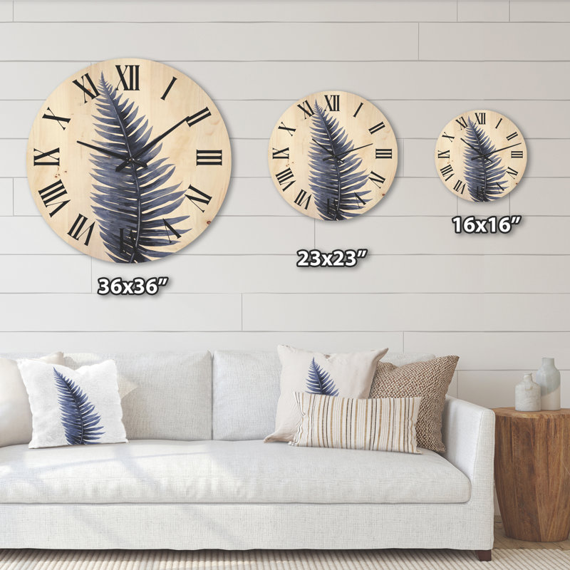 Horloge murale en bois Tropical, Très grand