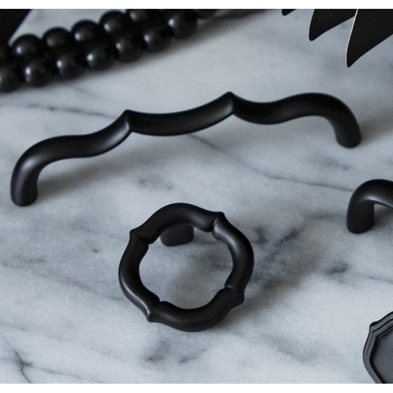 Trellis Collection Pendant Pull - 2 " Diameter Cabinet Pull - Traditional Hardware for Drawers & Cabinets, Black Nickel Vibed