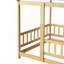 Lit en bois avec structure de toit House House-1738278233-1738278234