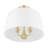 Billet 3-Light Convertible Pendant/Semi-Flush with Fabric Shades-100090068