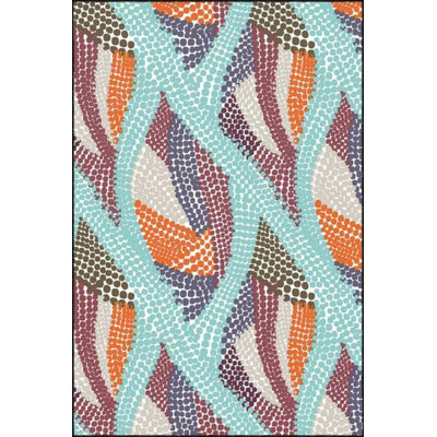Mixed Color Modern Patterned Decorative Washable Carpet