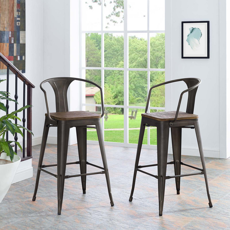 Promenade Bar Stool, Brown