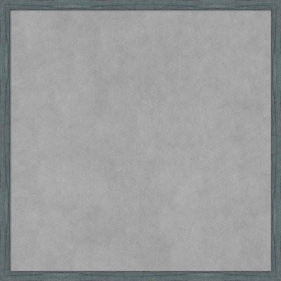 Blue Grey Rustic Narrow Framed Magnetic Board