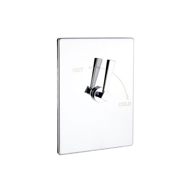 Douche à pression équilibrée complète avec soupape Plaza, Chrome poli