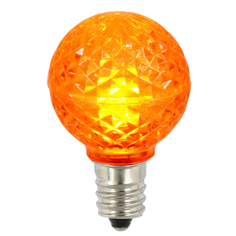 Vickerman G30 LED Orange Replacement Bulb, Package Of 25