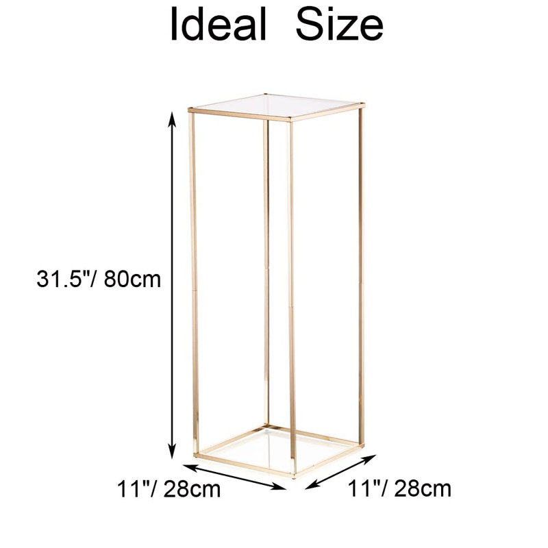 Blayr Metal Floor Vase, Gold