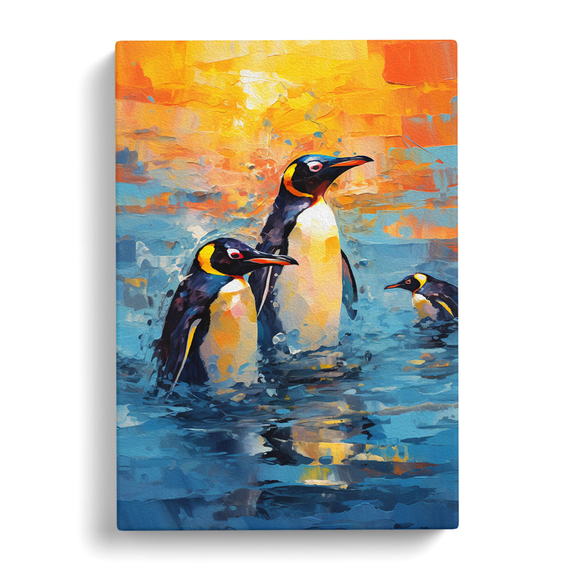 Penguin Impressionism No.2 - Print, 76cm H x 50cm W x 3cm D