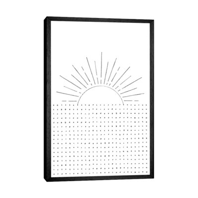 Line Art Sunset - Print on Canvas