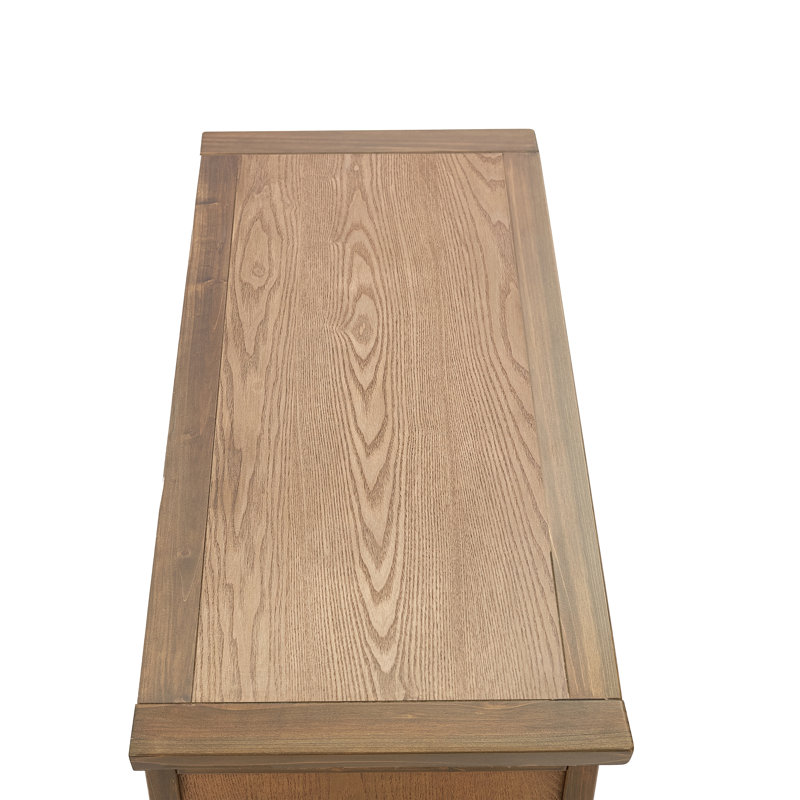 Wood Flip Top Storage Bench, Vintage Oak/Natural