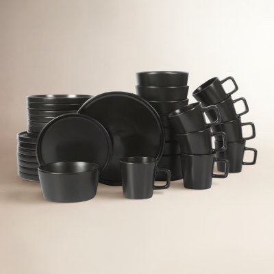 Gibson Soho Lounge Stoneware Dinnerware Set - Service for 8