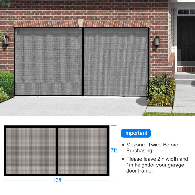 Fibreglass Garage Door Curtain With Straps Suitable For Home Garage Use