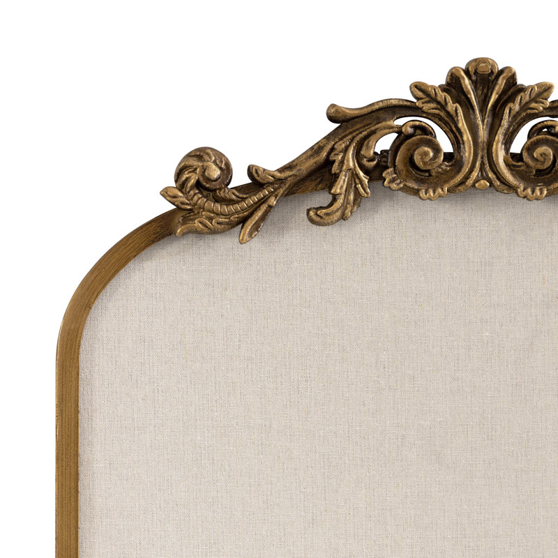 Arendahl Arch Framed Pinboard 19x31, Gold, 31" H x 19" W