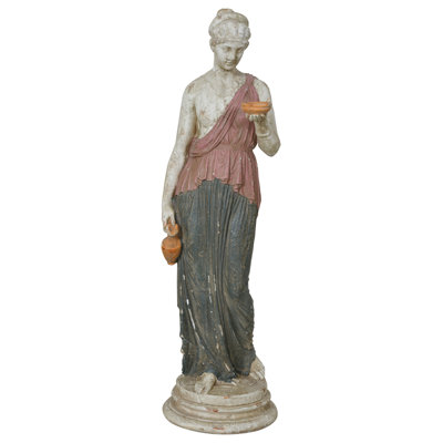 Sculpture classique femme debout 33 po                                                                