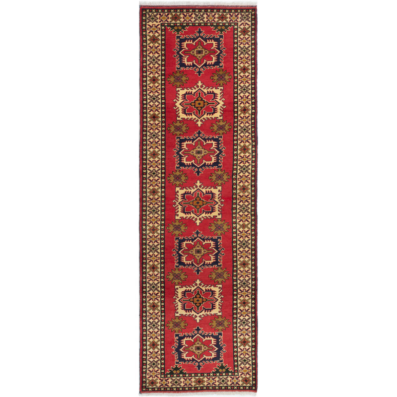 Tapis d’intérieur en laine de couloir 2 pi 9 po x 9 pi 4 po à la main one-of-kind-noué la 2010 one kargahi Kalen