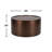 Round Coffee Table and End Table Set with Copper Finish, Hammered Metal -584050545