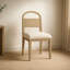 Chaise en bois à dossier arqué (ensemble de 2)