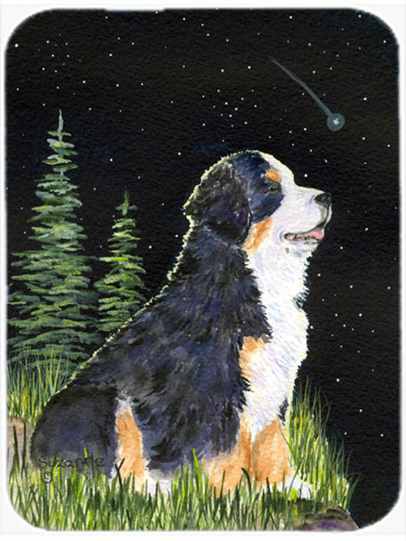 Red Barrel Studio® Bernadeta Bernese Mountain Dog Glass Cutting Board